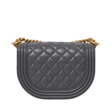 Chanel Le Boy Messenger Gray