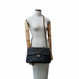 Chanel Vintage Flap Black Caviar GHW - s7