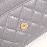 Chanel Wallet On Chain (WOC) Dark Gray - (Chip; 2024)