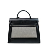 Hermes Herbag 31 Zip Noir PHW - C