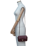 Chanel Extra Mini Rec Lambskin Burgundy GHW - (MICROCHIP)