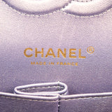 Chanel Double Flap Medium Iridescent Purple - (MICROCHIP)