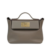 Hermes Mini 2424 Etoupe GHW - B