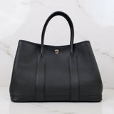 Hermes Garden Party 30 Black PHW - Z