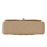 HOLD | Chanel Double Flap Small Beige Claire GHW - (MICROCHIP)