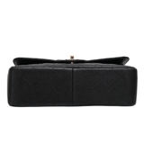 Chanel Double Flap Jumbo Black SHW - s19