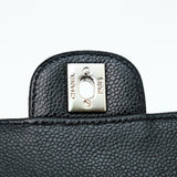 Chanel East West Flap Black Caviar SHW - s10