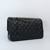 Chanel Double Flap Medium Black - (MICROCHIP)