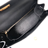 Hermes Kelly 25 Sellier Epsom Noir GHW - U