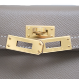 Hermes Mini Kelly Etoupe GHW - Z