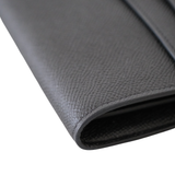 Hermes Kelly Wallet Black PHW - A