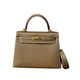 Hermes Kelly 25 Sellier Etoupe GHW - U