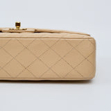 Chanel Double Flap Medium Beige -s16