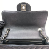 Chanel Chevron Mini Rectangle Black RHW - s24
