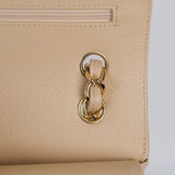 Chanel Beige Double Flap Jumbo Beige Clair -s17