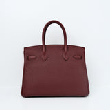 Hermes Birkin 30 Rouge H GHW - Z