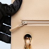 Chanel Double Flap Beige Jumbo - (MICROCHIP)