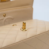 Chanel Double Flap Medium Beige -s16