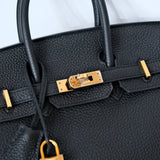 Hermes Birkin 25 Noir Togo