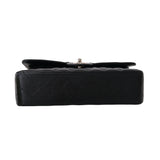 Chanel Double Flap Medium Black SHW - (MICROCHIP)