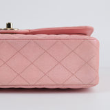 HOLD | Chanel Double Flap Medium Pink Iridescent -s27