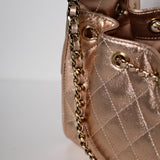 Chanel 25 Mini Metallic Rosegold