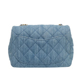Chanel Mini Square Denim Blue Pearl Crush - (MICROCHIP)