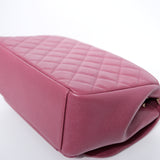 Chanel Business Affinity Medium Flap Raspberry GHW