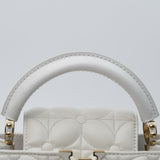 Louis Vuitton East-West Mini Capucine Optical White - GHW