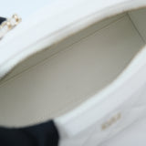 Chanel Mini Bowling Bag White GHW - (BRANDNEW)