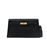 Hermes Kelly Elan Noir Chevre GHW - B