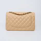 Chanel Double Flap Beige Jumbo - (MICROCHIP)