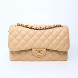 Chanel Double Flap Beige Jumbo - (MICROCHIP)