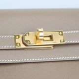 Hermes Kelly Elan Etoupe GHW - W