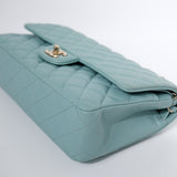 HOLD | Chanel Double Flap Medium Tiffany GHW -s29