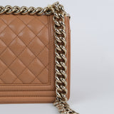 Chanel Le Boy Caramel Small - (MICROCHIP)