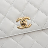 Chanel Matelasse White Multicolor Top Handle Pick Me Up