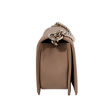 Chanel Chevron Le Boy Old Medium Dark Beige GHW
