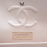 Chanel Double Flap Medium Chevron Iridescent Beige SHW - s24