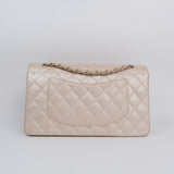 Chanel Double Flap Pearly Beige Medium -s16