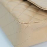 Chanel Double Flap Medium Beige Claire GHW - (MICROCHIP)