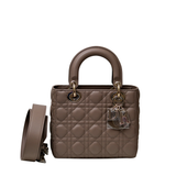 Lady Dior Small Taupe GHW - (UNUSED)