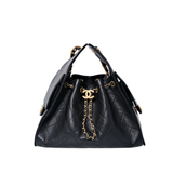 Chanel 25 Small Black Caviar GHW - (MICROCHIP)