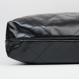 Chanel 22 Medium Black Shiny Calfskin - (MICROCHIP)