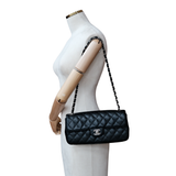 Chanel East West Flap Black Caviar SHW - s10