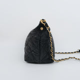 Chanel 21s Distressed Hobo Bag Black -s31