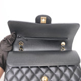 Chanel Double Flap Medium Black GHW - (MICROCHIP)
