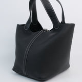 HOLD | Hermes Picotin 22 Black Contrast Stitch - B