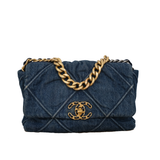 HOLD | Chanel 19 Denim Flap Small