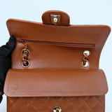 Chanel Double Flap Small Dark Caramel GHW - (MICROCHIP)